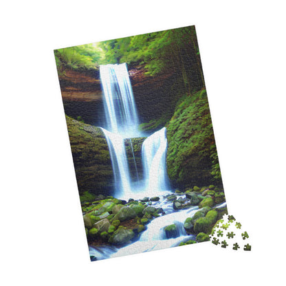 Jigsaw Puzzle - Peaceful Calming Waterfalls