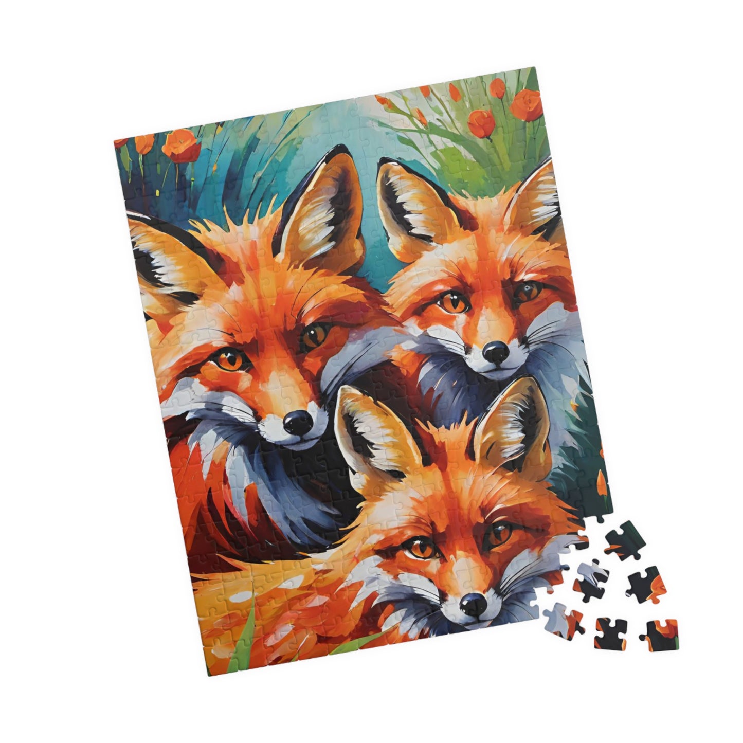 Jigsaw Puzzle - Cute Red Foxes