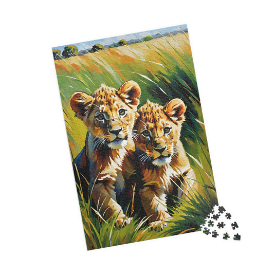 Jigsaw Puzzle - Cute Lion Cubs