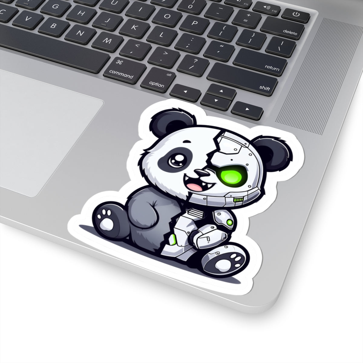 Evil Robot Panda Kiss-Cut Sticker