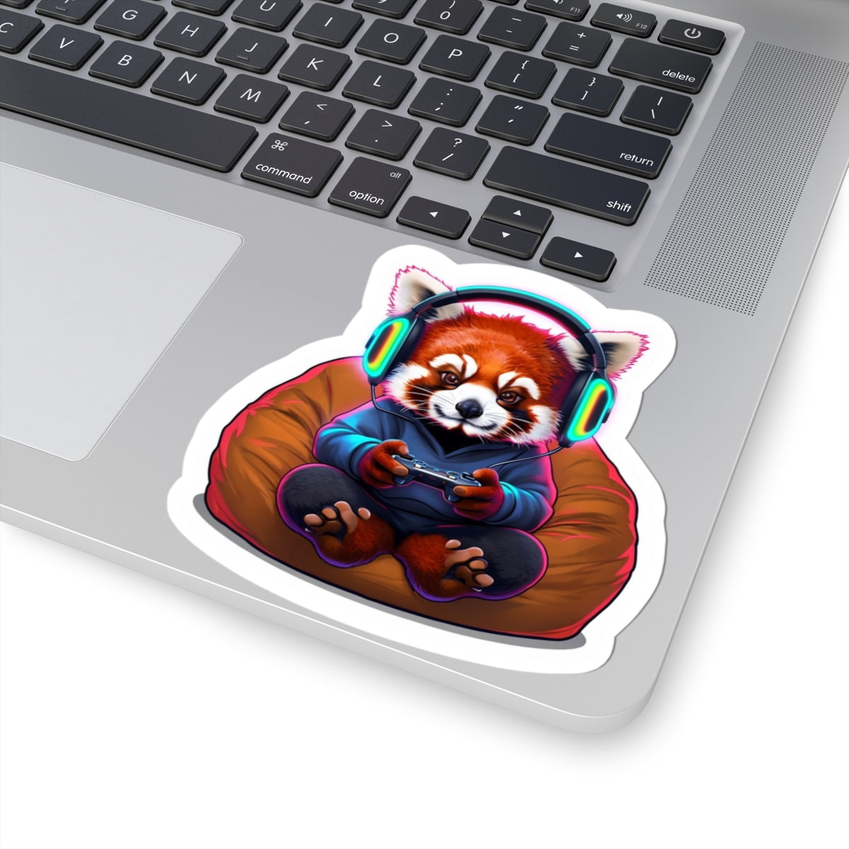 Determined Red Panda Kiss-Cut Sticker