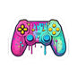 Vibrant Controller Kiss-Cut Sticker