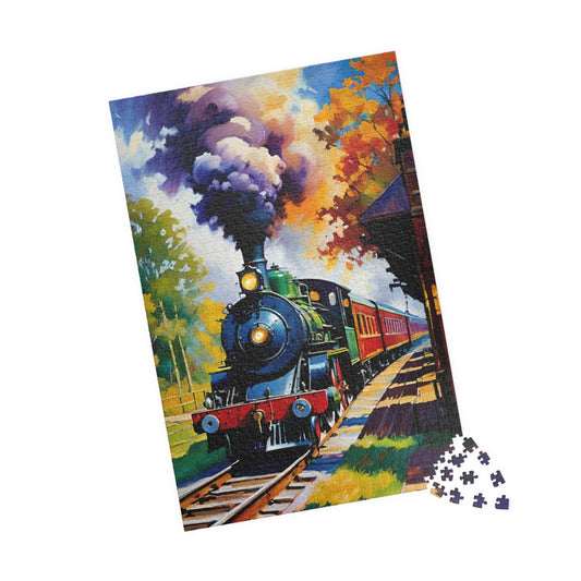 Jigsaw Puzzle - Beautiful Steam Engine Train