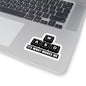 W,A,S,D Moves Me Kiss-Cut Sticker