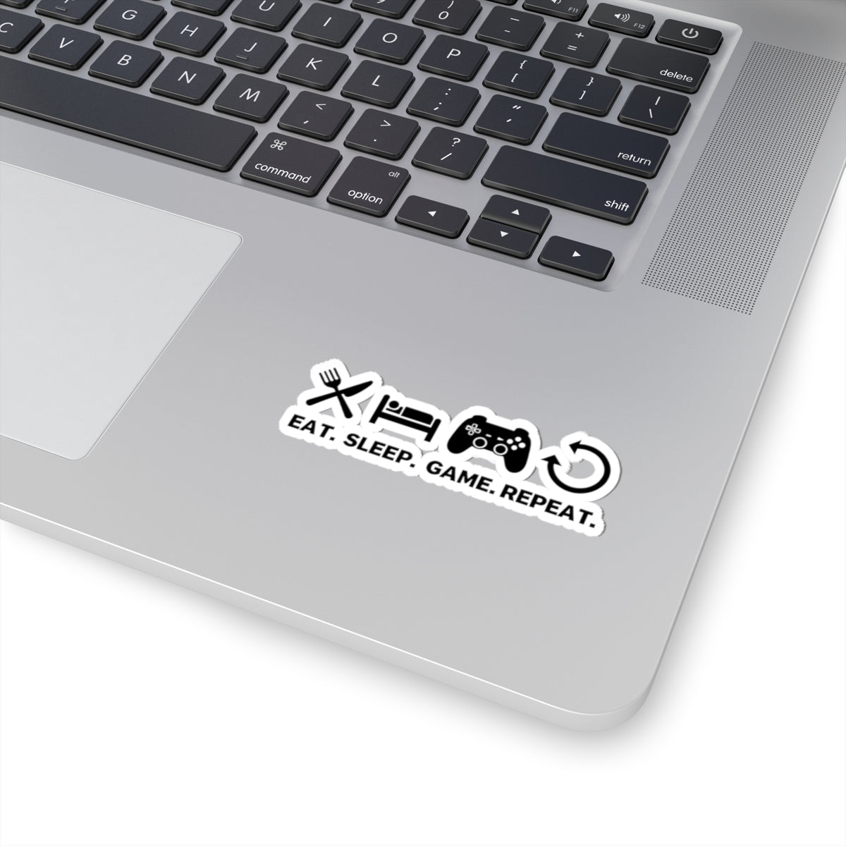 Eat, Sleep, Game, Repeat Kiss-Cut Sticker