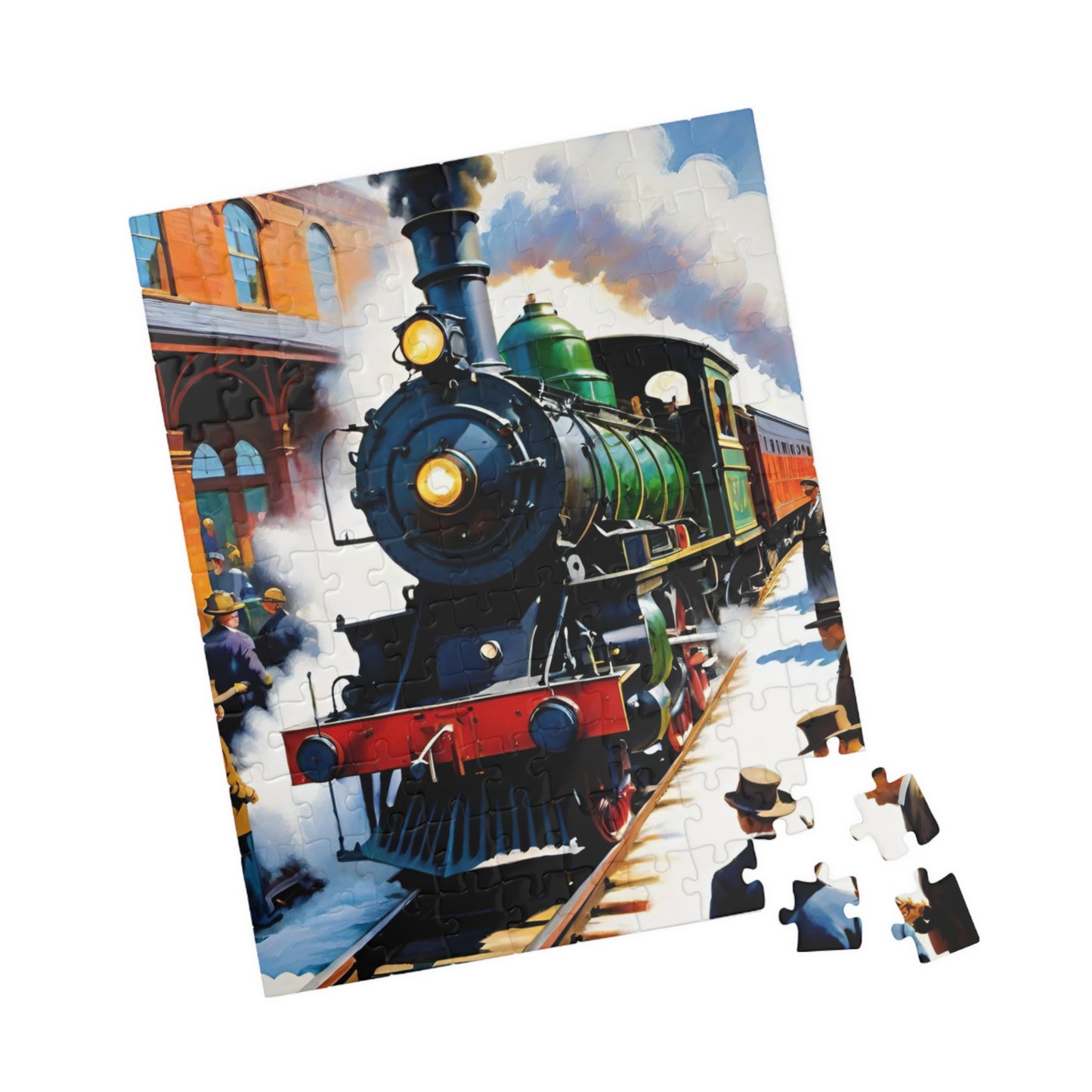 Jigsaw Puzzle - Beautiful Steam Engine Train at Station