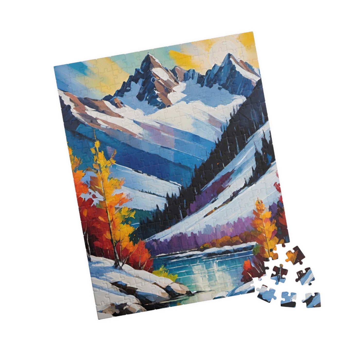 Jigsaw Puzzle - Snow Covered Mountain