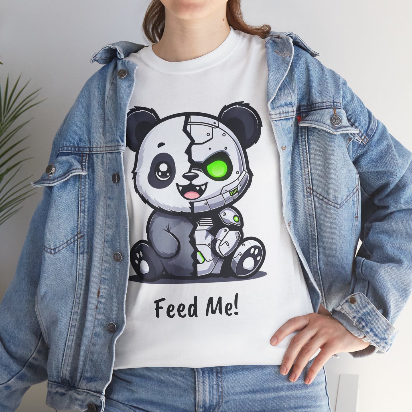 Feed Me Panda Graphic Tee - Unisex Heavy Cotton