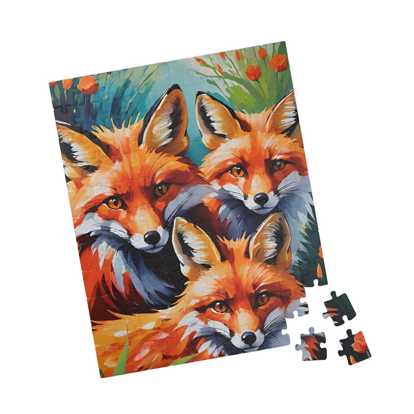 Jigsaw Puzzle - Cute Red Foxes