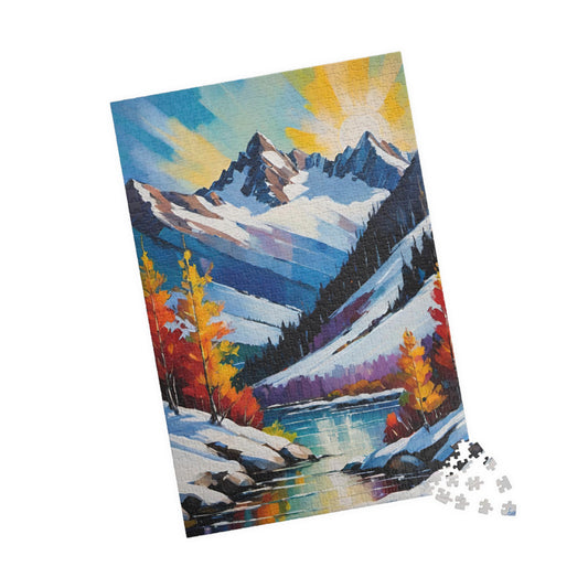 Jigsaw Puzzle - Snow Covered Mountain