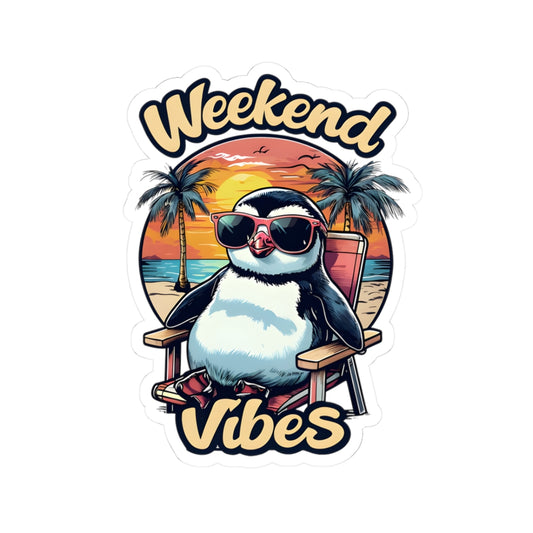 Weekend Vibes Kiss-Cut Sticker