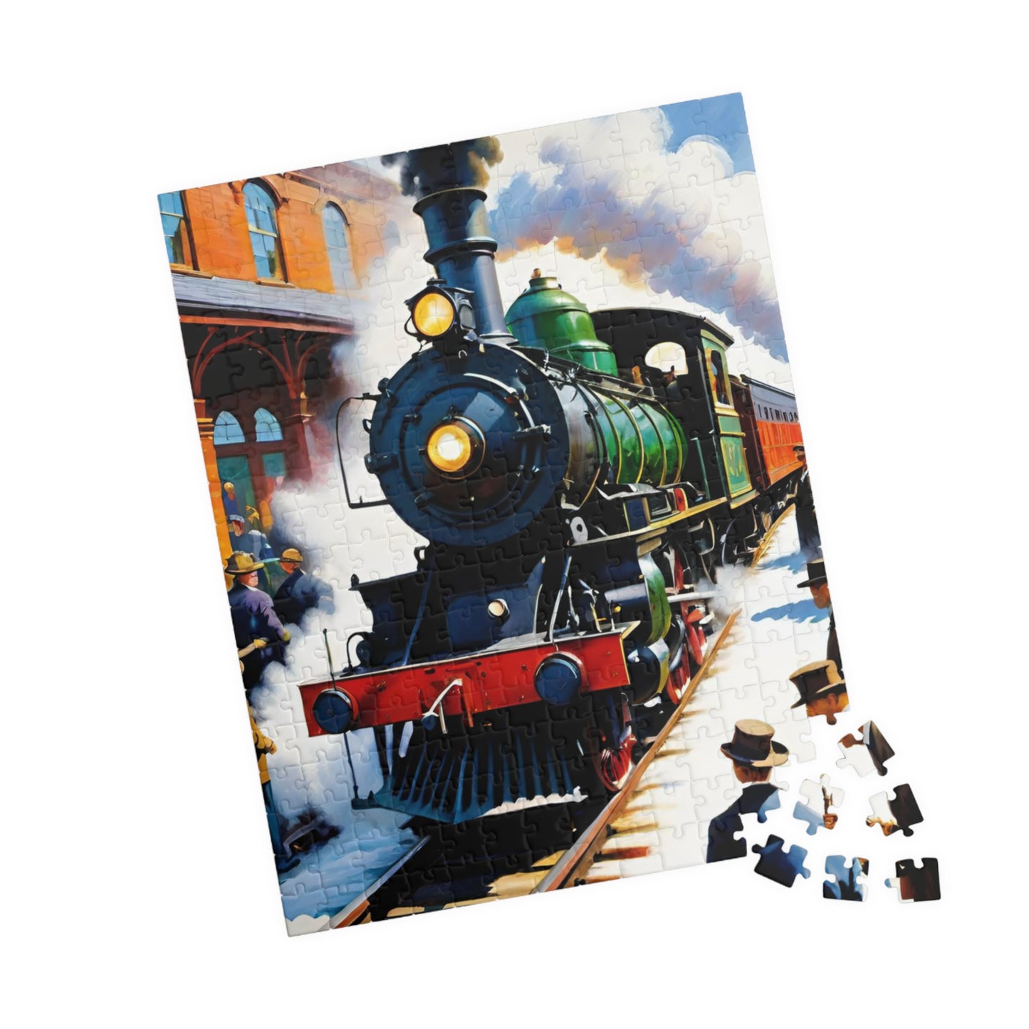 Jigsaw Puzzle - Beautiful Steam Engine Train at Station