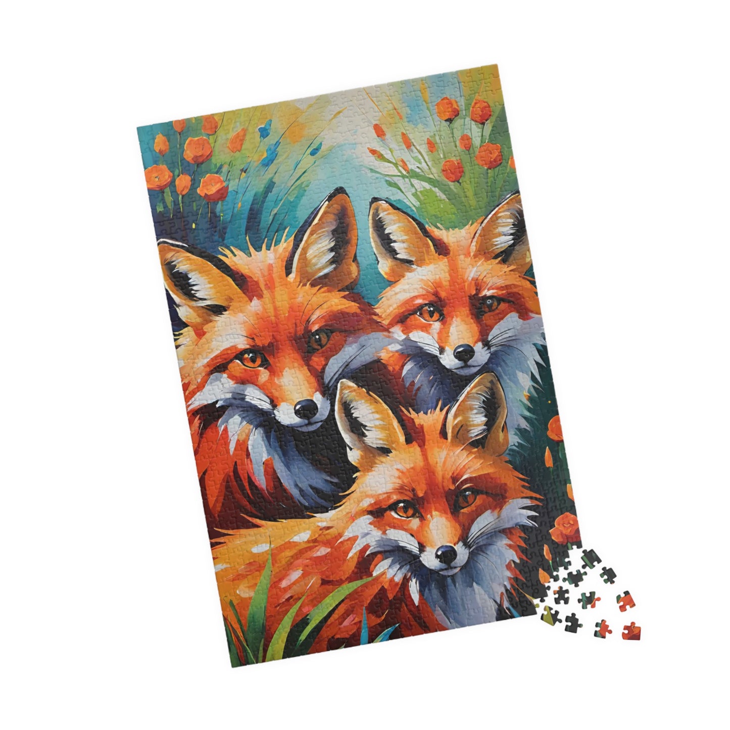 Jigsaw Puzzle - Cute Red Foxes