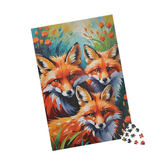 Jigsaw Puzzle - Cute Red Foxes