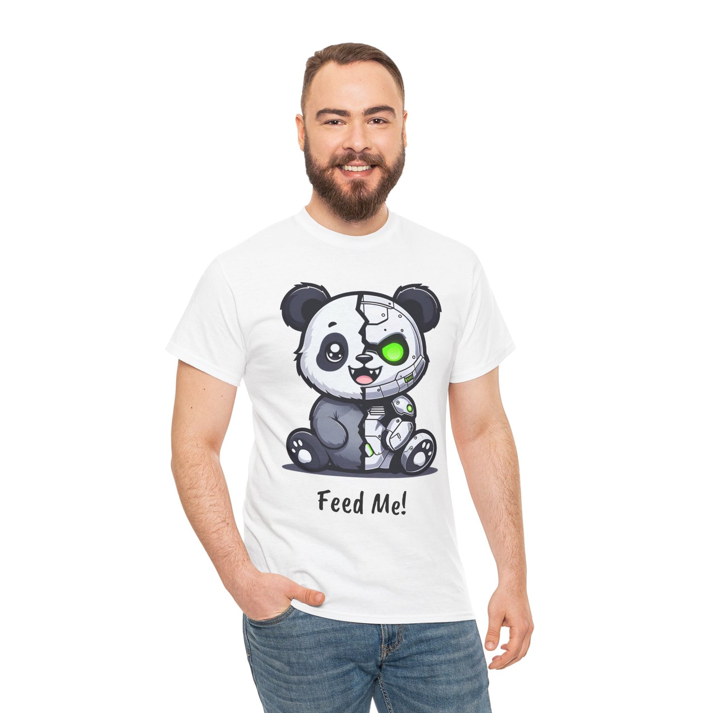 Feed Me Panda Graphic Tee - Unisex Heavy Cotton