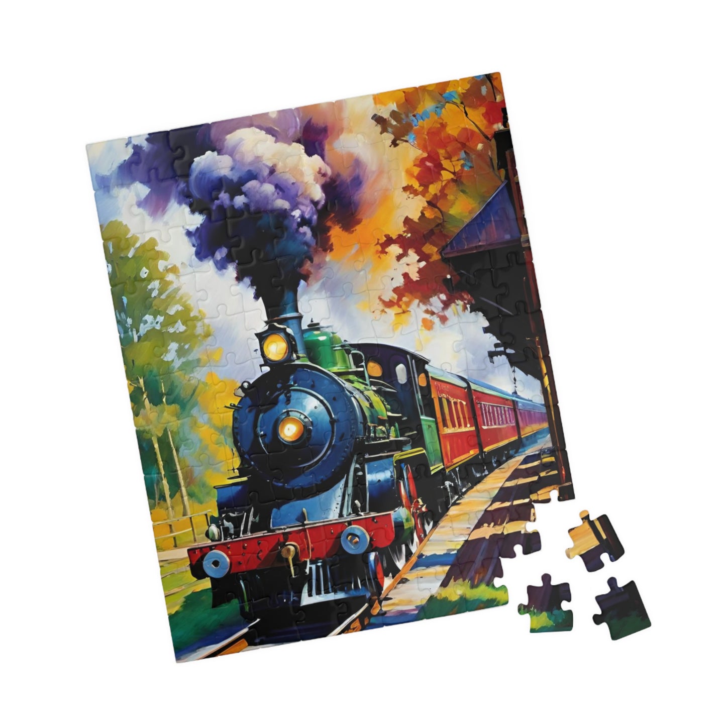 Jigsaw Puzzle - Beautiful Steam Engine Train