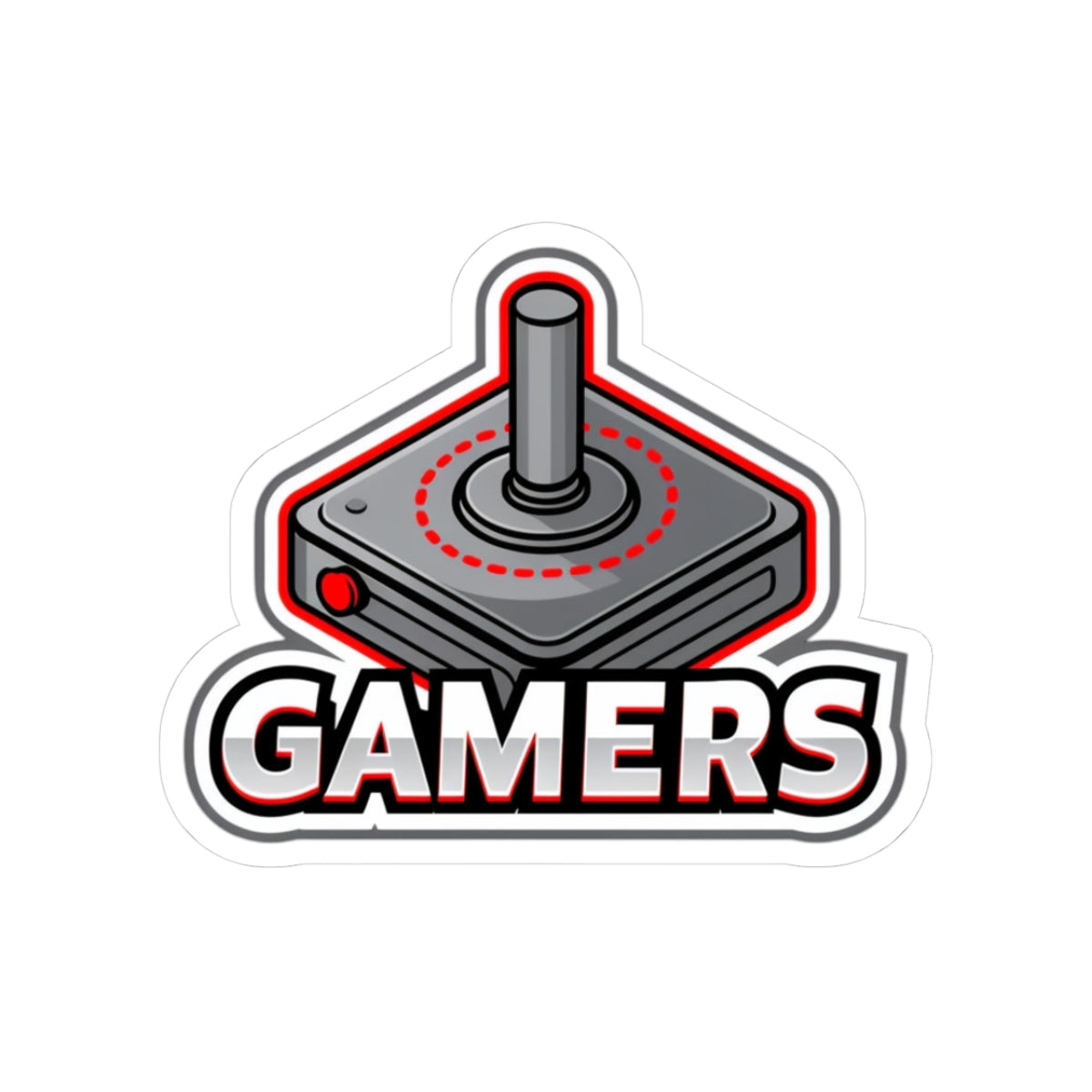 Joystick Gamers Kiss-Cut Sticker